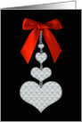 Valentine’s Day - Red bow - Secret Pal card