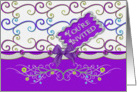 Party Invitation - Feminine - Purple card