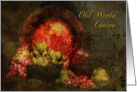 Old World Charm - Texture - Vintage - fruit bowl card