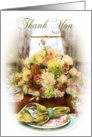 Thank You - Flowers - Home card