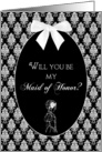 Bridal Collection - Maid of Honor - Old Fashion - Black/White card