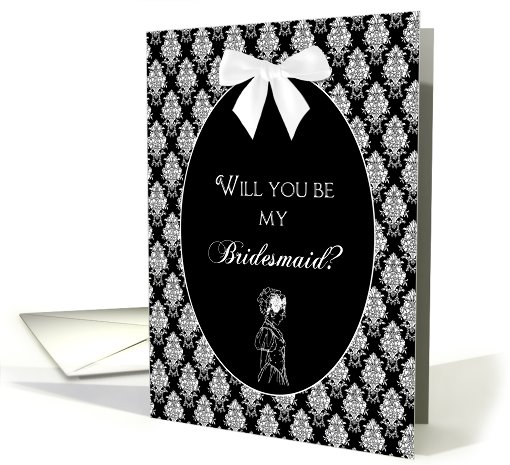 Bridal Collection - Bridesmaid - Old Fashion - Black/White card