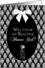 Bridal Collection -Flower Girl - Old Fashion - Black/White card