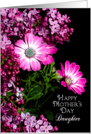 Mother’s Day, Daughter, Bright and Beautiful Fuchsia flowers card