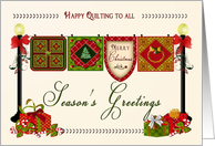 Christmas - Season’s Greeting - Quilts - card
