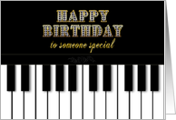 Birthday - Someone Special - Piano - Keyboard card