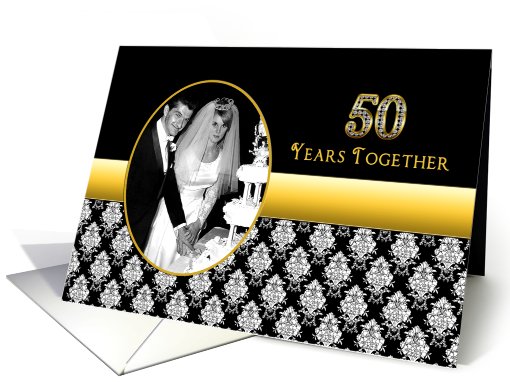 50th Wedding Anniversary - Invitation - Photo card/insert... (864017)