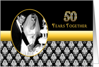 50th Wedding Anniversary - Invitation - Photo card/insert - Vintage card