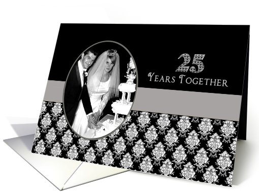 25th Wedding Anniversary - Invitation - Photo card/insert... (864034)