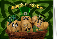 St. Patrick’s Day -Irish Potatoes - Celtic - Basket card