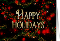 Happy Holidays - Festive - LIGHTS card
