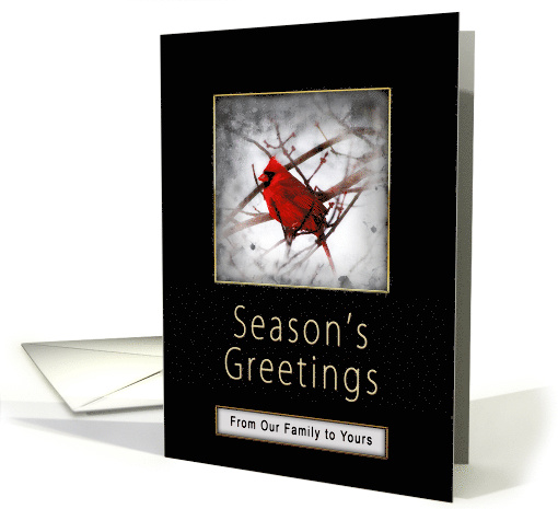 Season's Greetings From Our Home to Yours, Red Cardinal on... (948958)