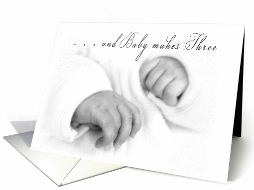 Baby Congratulations - Dreamy Baby Hands card (949283)
