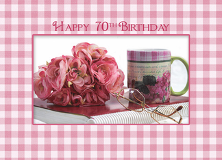 70TH BIRTHDAY, Pink...