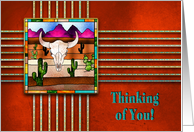 Thinking of You,- AMERICAN INDIAN DESIGN - desert card