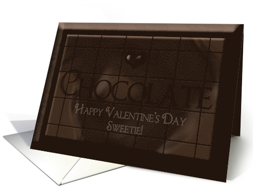 Valentine's Day, Chocolate Candy Bar, Sweetie card (972713)