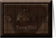 Thank You - Chocolate Candy Bar card