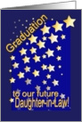 Graduation Stars for future Daughter-In-Law card
