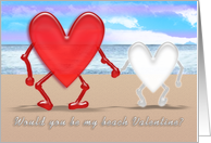 Beach Valentine card