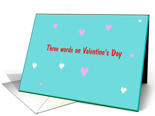 Valentine Words card (359517)