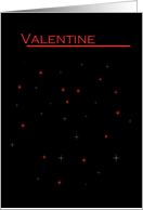 Valentine Constellation card