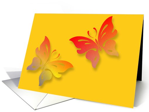 Rainbow Butterflies card (359661)