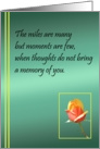 Rose Thinking of You card