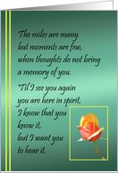 Rose Thinking of You card