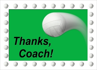 Volleyball Coach Thanks