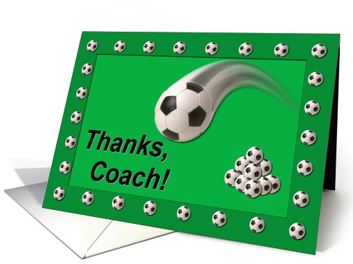 Soccer Coach Thanks card (406127)