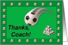 Soccer Coach Thanks card