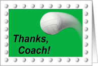 Volleyball Coach Teacher Appreciation card