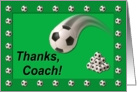 Soccer Coach Teacher Appreciation card