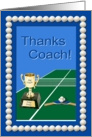 Ping Pong Coach Teacher Appreciation card