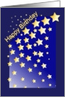 Happy Birthday Stars card