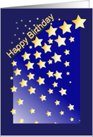 Happy Birthday Stars card