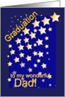 Graduation Stars, Dad, from Daughter card