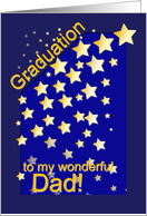 Graduation Stars, Dad, from Son card