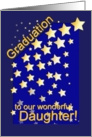 Graduation Stars, Daughter, from Parents card