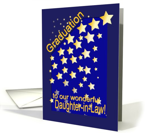 Graduation Stars, Daughter-in-Law, from Parents-in-law card (419168)