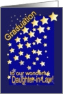 Graduation Stars, Daughter-in-Law, from Parents-in-law card