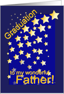 Graduation Stars, Father, from Daughter card