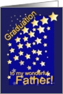 Graduation Stars, Father, from Daughter card