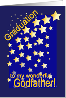 Graduation Stars, Godfather, from Godchild card