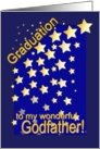 Graduation Stars, Godfather, from Godchild card