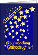 Graduation Stars, Granddaughter, from Grandparents card