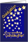 Graduation Stars, Granddaughter, from Grandparents card