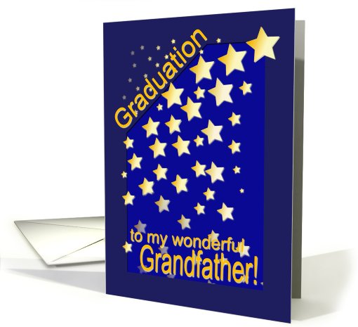 Graduation Stars, Grandfather, from Grandchild card (419448)