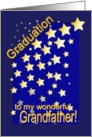 Graduation Stars, Grandfather, from Grandchild card
