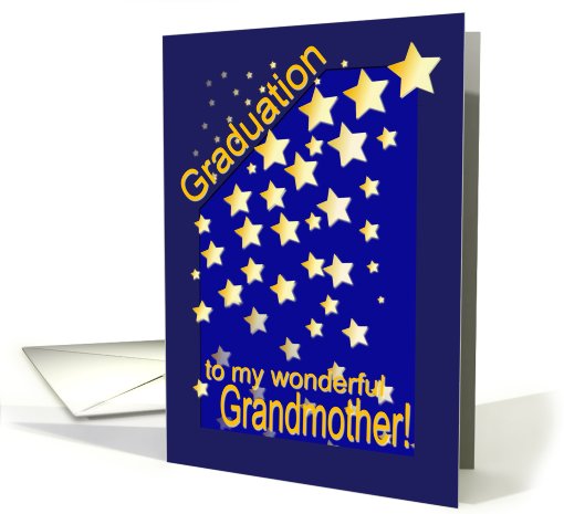 Graduation Stars, Grandmother, from Grandchild card (419450)
